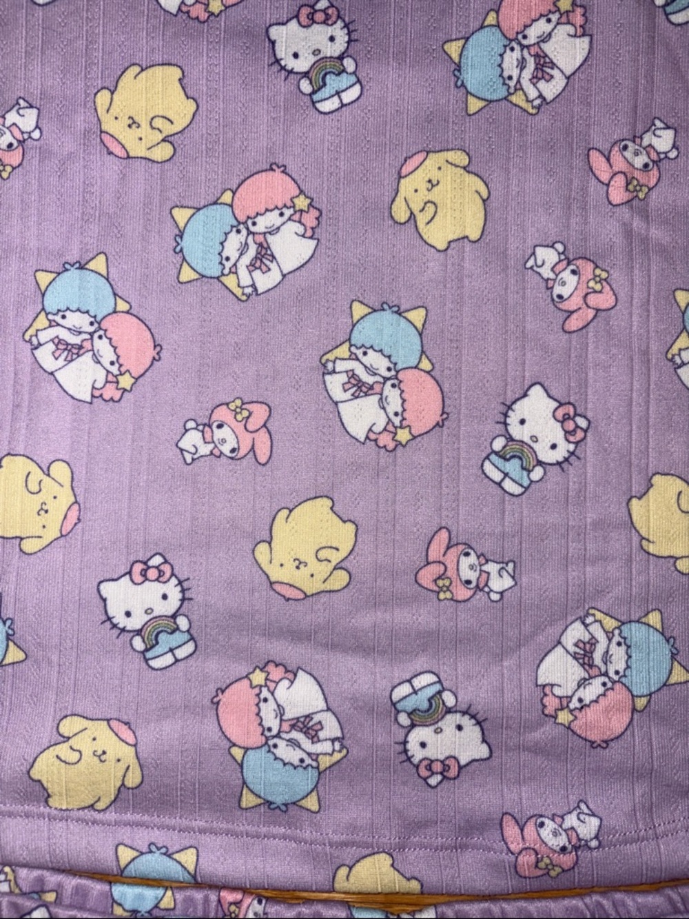 Hello Kitty Sanrio Lavender Tank & Shorts Pajama Set Pastel Character Print XL - Picture 2 of 6